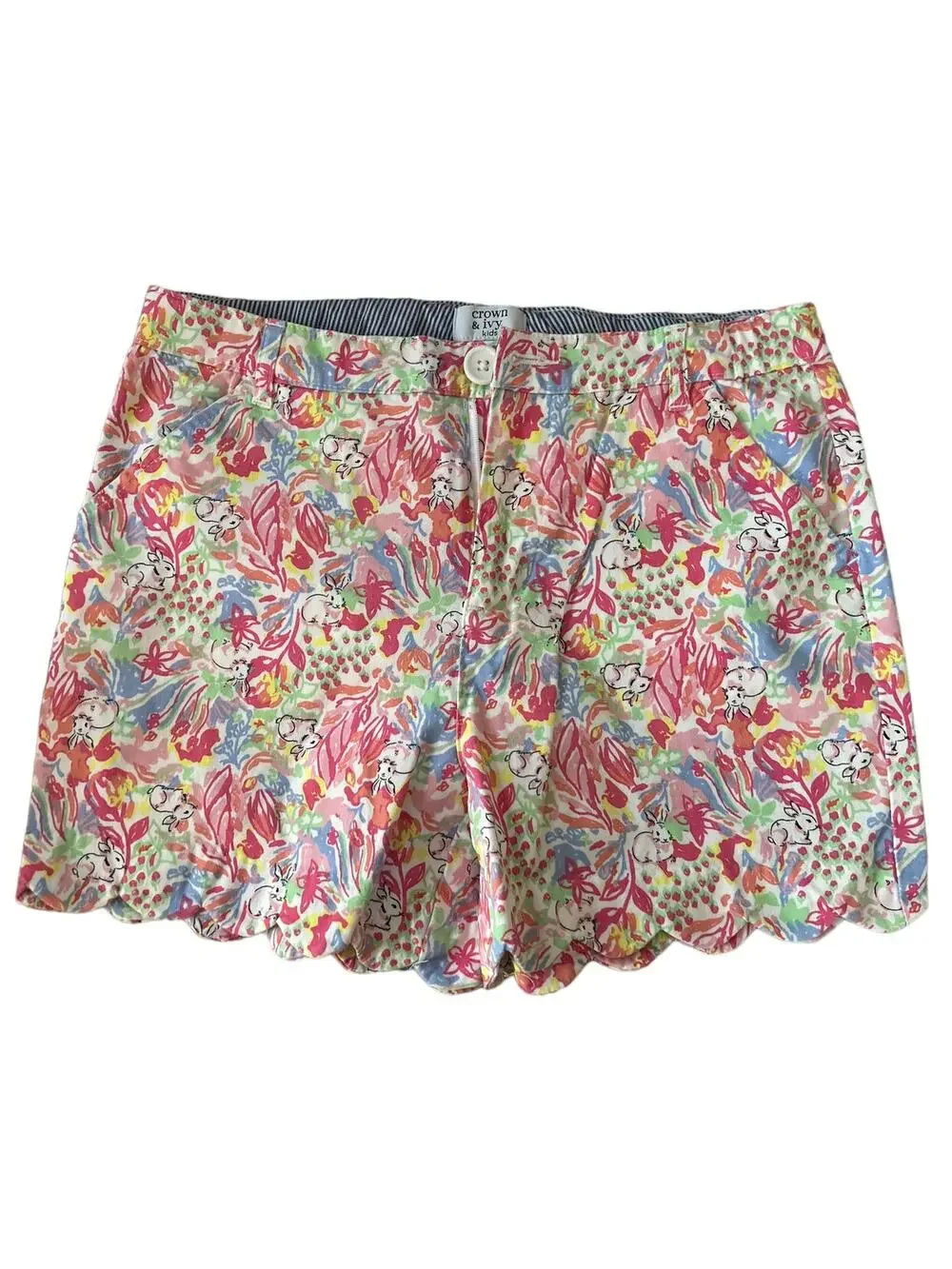 Crown & Ivy Floral Bunny Shorts size 16